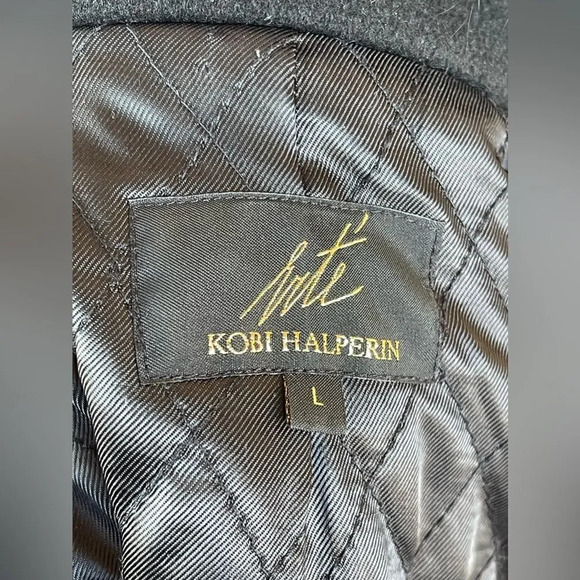 Kobi Halperin X Erte Anisa Fox and Rabbit Fur Combo Coat w/ Crystal Brooches L - Picture 13 of 16